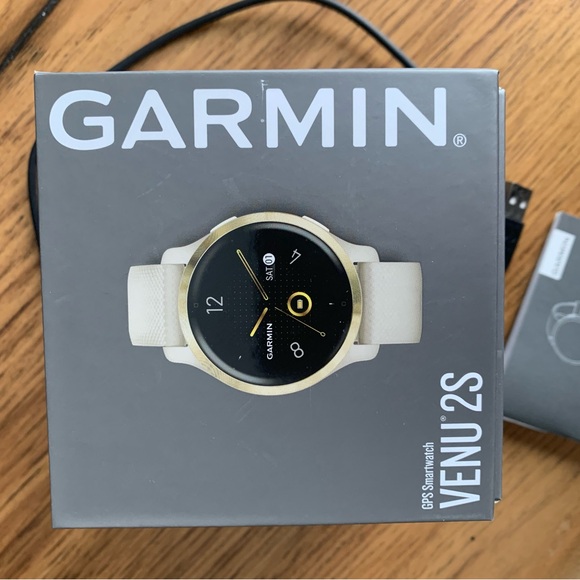 Garmin Venu 2S Smartwatch Beige Gold Steps Music GPS - Picture 7 of 7